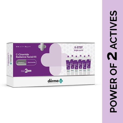 The Derma co CCinamide Radiance Facial Kit with Vitamin C & Niacinamide